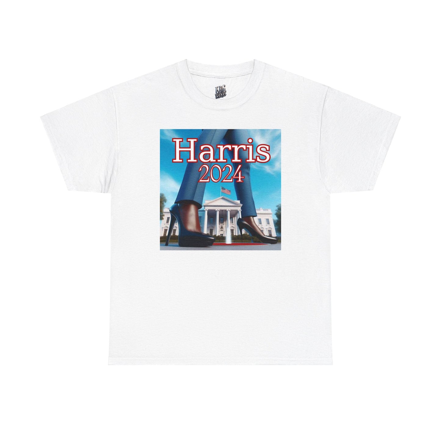 White Harris 2024 Unisex Heavy Cotton Tee