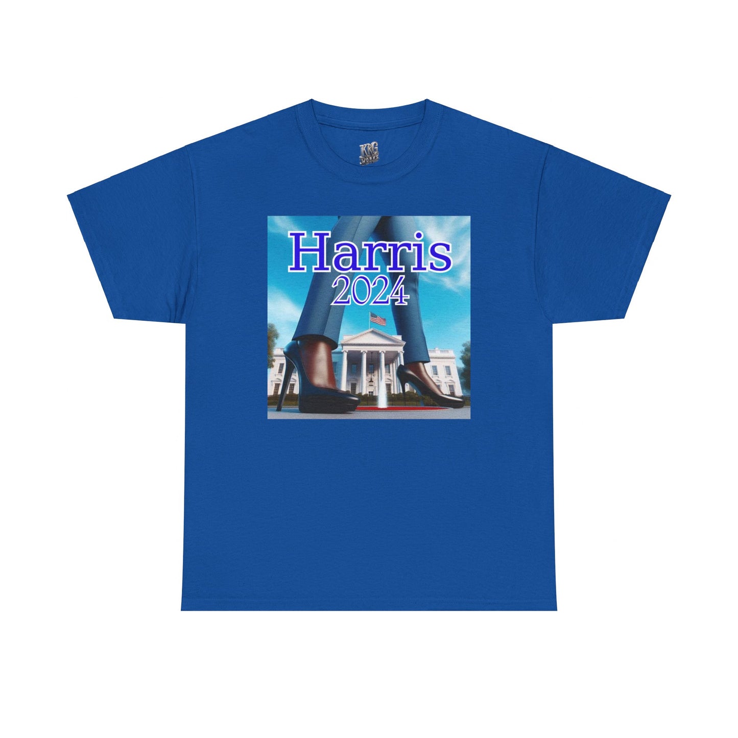 Royal Blue Harris 2024 Unisex Heavy Cotton Tee