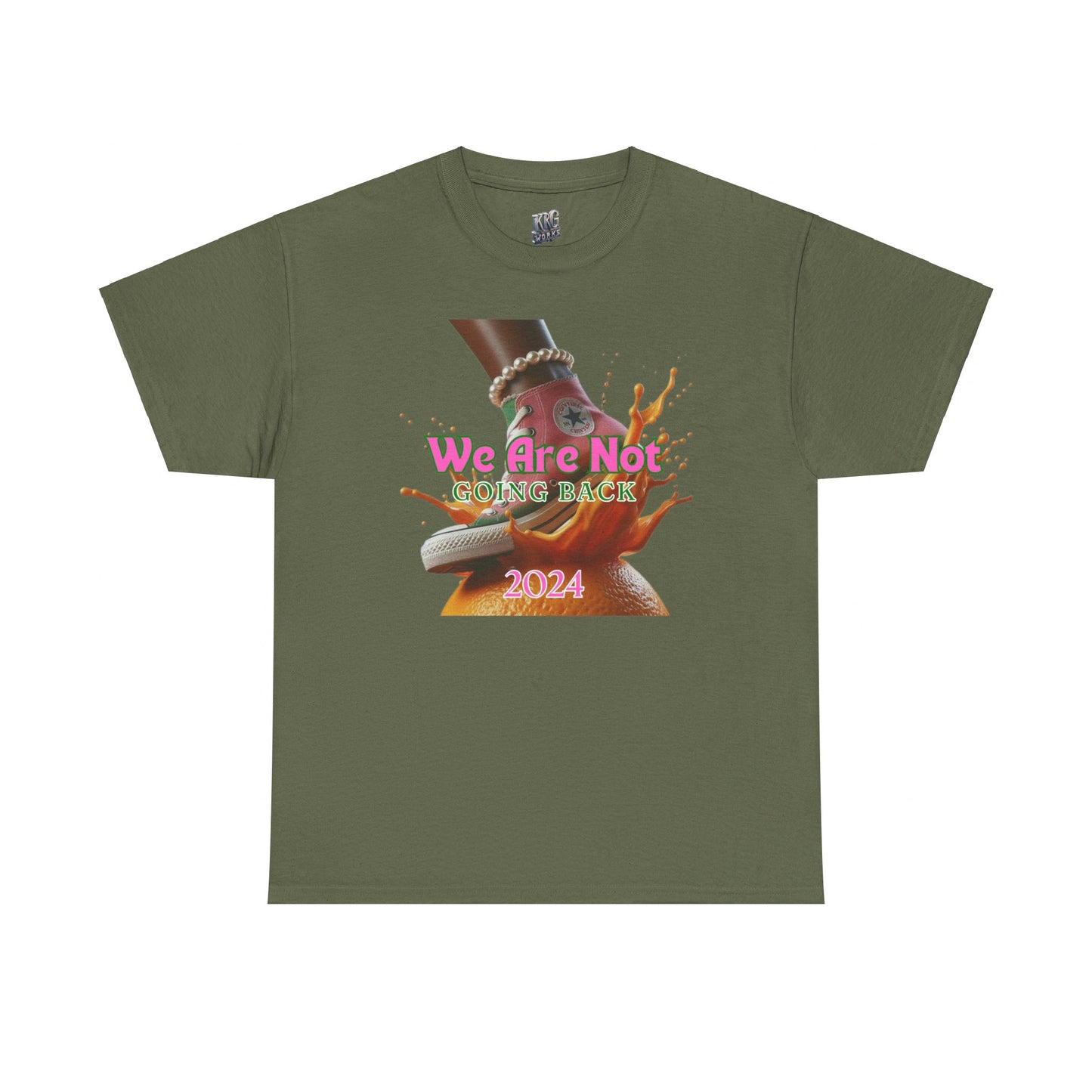 Pink and Green Chucks Unisex Heavy Cotton Tee