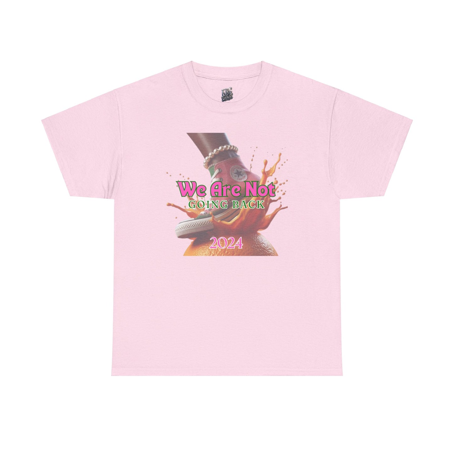 Pink and Green Chucks Unisex Heavy Cotton Tee